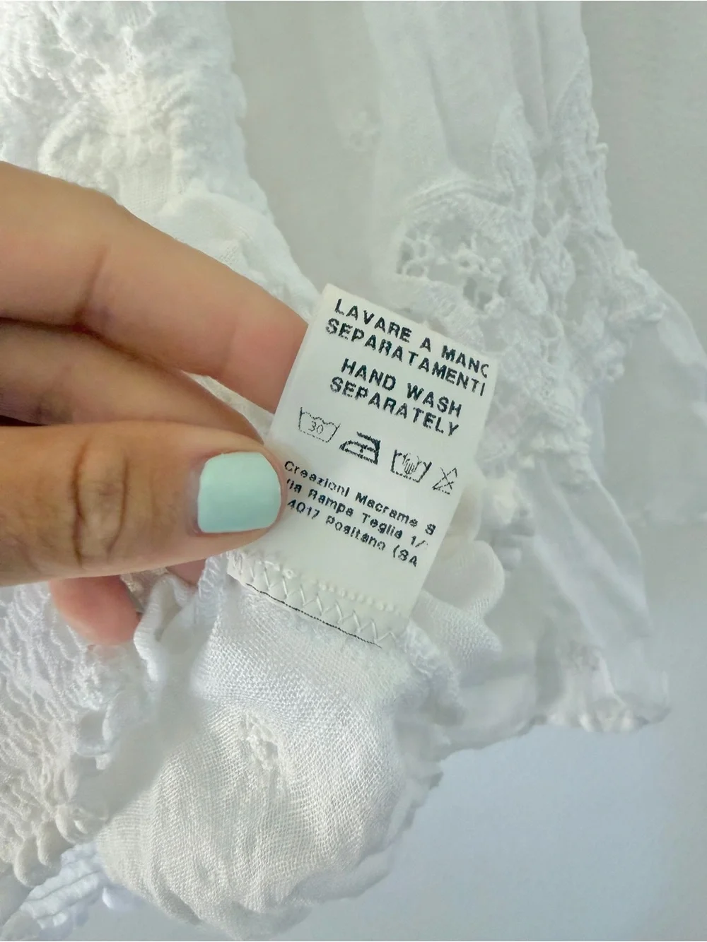 Temptations‎ Positano White Linen Off The Shoulder Crochet Lace Boho Peasant Top